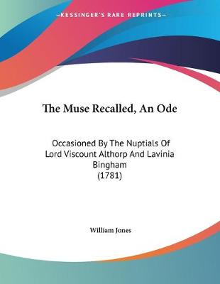 Book cover for The Muse Recalled, An Ode