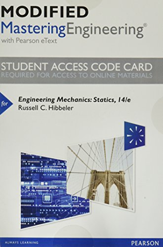 Book cover for Modified Mastering Engineering with Pearson Etext -- Access Card -- For Engineering Mechanics
