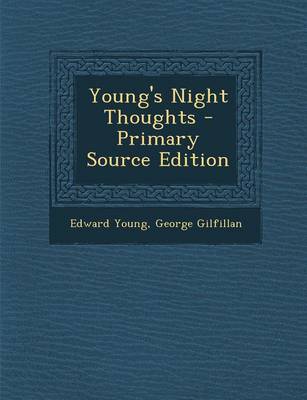 Book cover for Young's Night Thoughts - Primary Source Edition