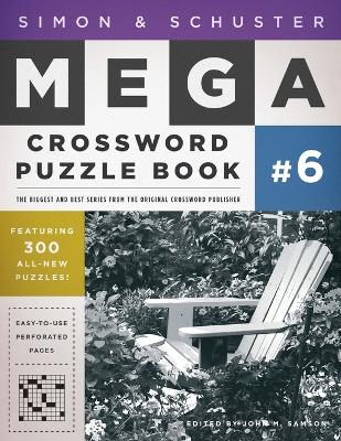 Book cover for Simon & Schuster Mega Crossword Puzzle Book #6