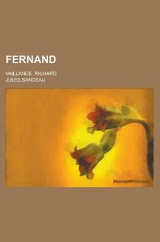 Cover of Fernand; Vaillance. Richard