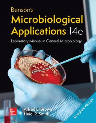 Book cover for Soft Bound Version for Benson's Microbiological Applications Laboratory Manual--Complete Version