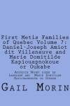 Book cover for First Metis Families of Quebec Volume 7
