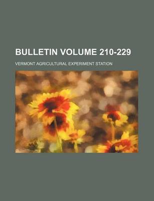 Book cover for Bulletin Volume 210-229