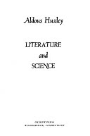 Cover of Literature and Science