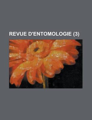 Book cover for Revue D'Entomologie (3)