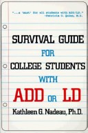 Book cover for Survival Guide for College Students with Add or Ld