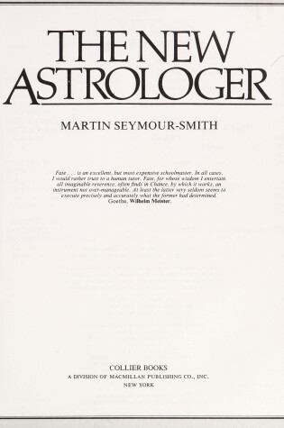 Cover of New Astrologer