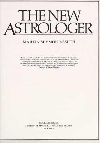 Book cover for New Astrologer