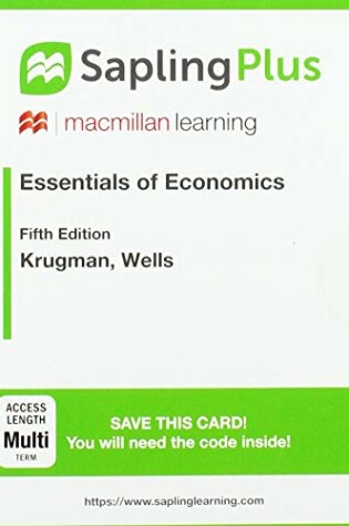 Cover of Saplingplus for Essentials of Economics (Multi-Term Access)