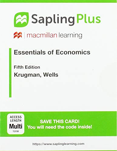 Book cover for Saplingplus for Essentials of Economics (Multi-Term Access)
