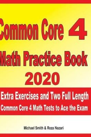 Cover of Common Core 4 Math Practice Book 2020