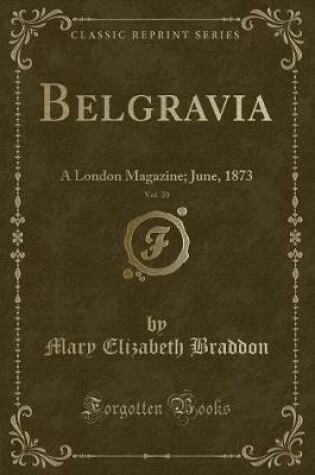 Cover of Belgravia, Vol. 20
