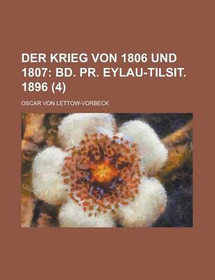 Book cover for Der Krieg Von 1806 Und 1807 (4)