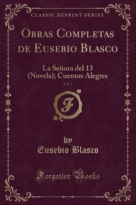 Book cover for Obras Completas de Eusebio Blasco, Vol. 7