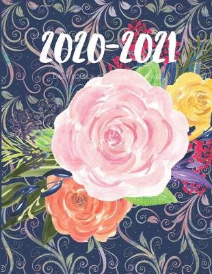 Book cover for Daily Planner 2020-2021 Mystical Flowers 15 Months Gratitude Hourly Appointment Calendar
