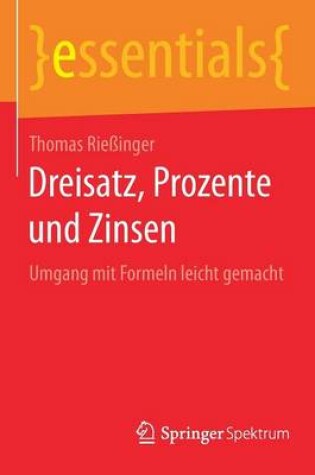 Cover of Dreisatz, Prozente und Zinsen