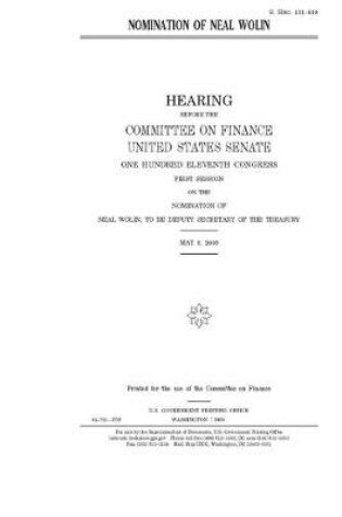 Cover of Nomination of Neal Wolin