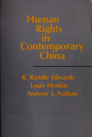 Book cover for Human Rights in Contemporary China