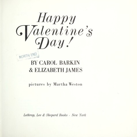 Book cover for Happy Valentine's Day!