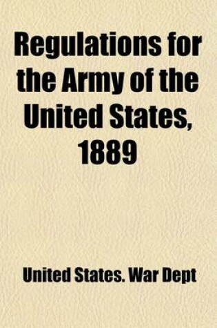 Cover of Regulations for the Army of the United States, 1889