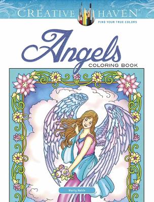 Book cover for Creative Haven Angels Coloring Book