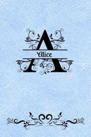 Cover of Split Letter Personalized Journal - Alice