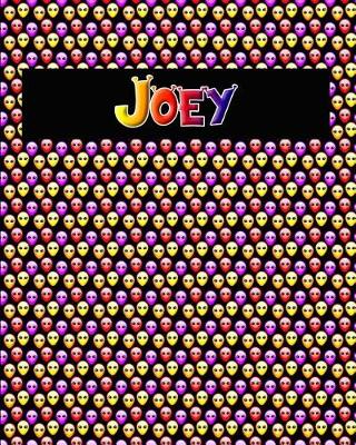 Book cover for 120 Page Handwriting Practice Book with Colorful Alien Cover Joey