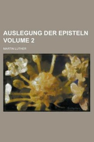 Cover of Auslegung Der Episteln Volume 2