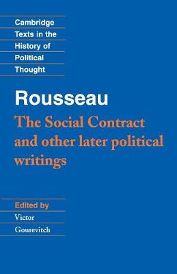 Book cover for Rousseau: 'The Social Contract' and Other Later Political Writings