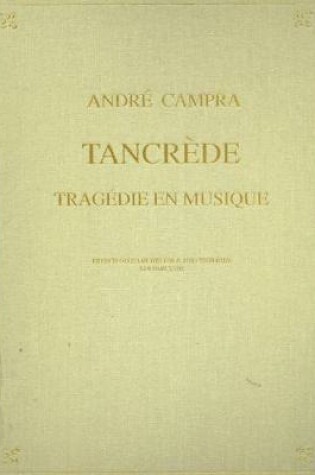 Cover of Tancrède (Paris Opéra 1702)