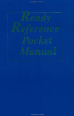 Cover of Ready Reference Pocket Manual