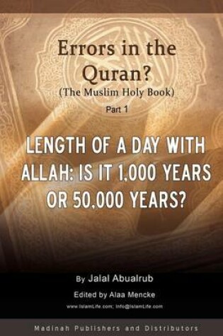 Cover of Errors in the Quran? (the Muslim Holy Book)