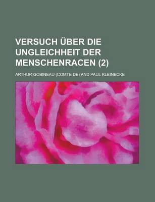 Book cover for Versuch Uber Die Ungleichheit Der Menschenracen (2)