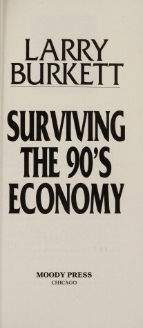 Book cover for Surviving the 90's Economy