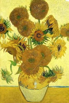 Book cover for Vase with Fifteen Sunflowers by Vincent van Gogh Journal