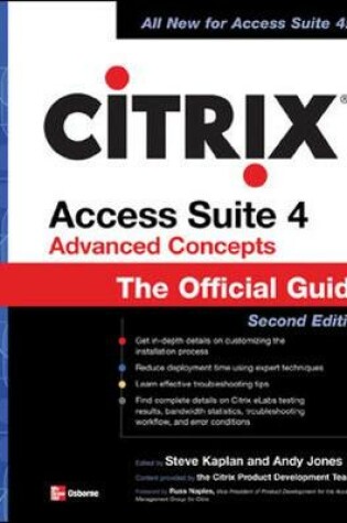 Cover of CITRIX ACCESS SUITE 4 ADVANCED CONCEPTS: THE OFFICIAL GUIDE, 2/E