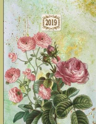 Book cover for 2019 Planner; Roses Pink