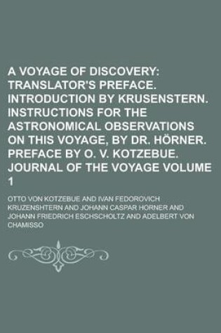 Cover of A Voyage of Discovery Volume 1