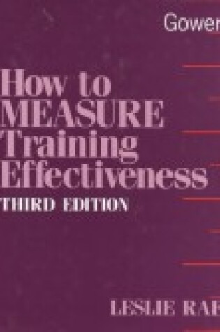 Cover of How to Measure Training Effectiveness