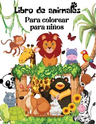 Book cover for Libro para colorear de animals