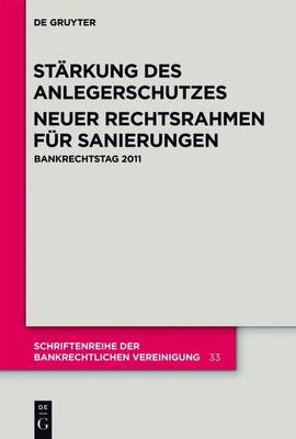 Book cover for Starkung Des Anlegerschutzes. Neuer Rechtsrahmen Fur Sanierungen.