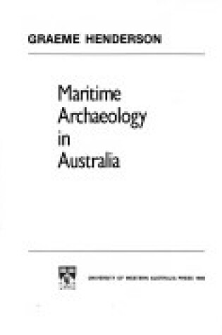 Cover of Maritime Archaeology in Australia