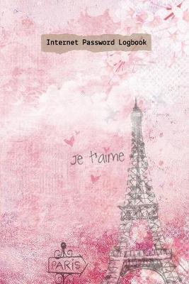 Book cover for Paris Eiffel Vintage Password Logbook