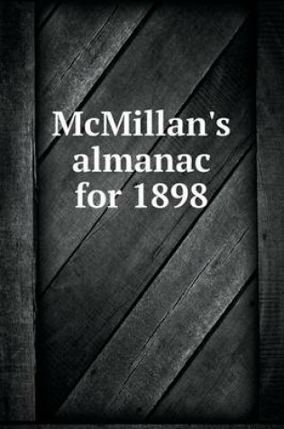 Cover of McMillan's almanac for 1898