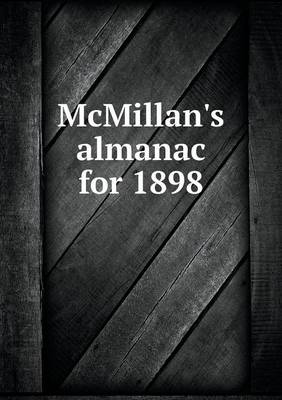 Book cover for McMillan's almanac for 1898