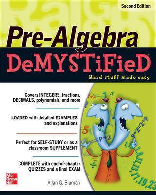Book cover for Pre-Algebra Demystified, Second Edition