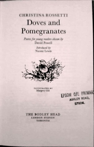 Book cover for Doves and Pomegranates