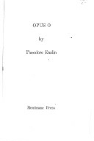 Cover of Opus O