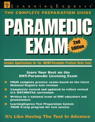 Book cover for Paramedic Licensing Exam